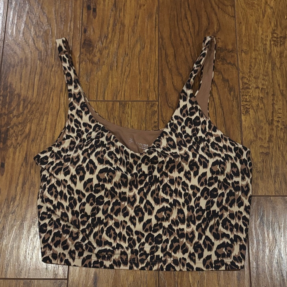 Aerie Brown Leopard Print Tank Top
